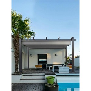 Garvee Outdoor Aluminum Pergola with Upgraded Retractable Canopy--Outdoor Shelter Suitable for Gardens, Backyard, Lawn, Deck - 1 of 4