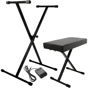 On-Stage KPK6520 Keyboard Stand/Bench Pack With Sustain Pedal - 1 of 4