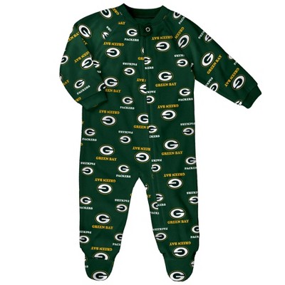 Image of NFL Green Bay Packers Infant Boys' Blanket Sleeper - 6-9M