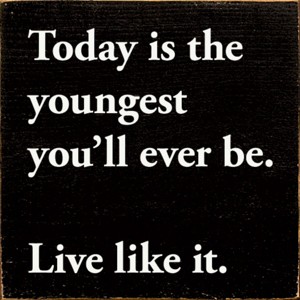 Slickblue Inspirational Wood Wall Sign – “Live Like It” Quote – Rustic 7x7 Motivational Decor, Color Options - 1 of 3
