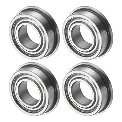 Unique Bargains Chrome Steel Multipurpose Use Flanged Ball Bearing 4 1/5" x 3/8" x 1/8"