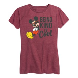 Women's - Disney - Mickey Kind Is Cool Short Sleeve Graphic T-Shirt - 1 of 4