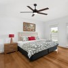 Airsurfer 56" Ceiling Fan with Light, Modern 5-Blade Black Fan, Quiet Reversible Motor, Remote Control, for Bedroom or Living Room - 3 of 4
