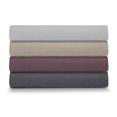 Charcoal Full/Queen Linen Cotton Duvet Cover Set
