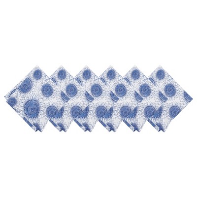 C&F Home Blue Harvest Sunflower Napkin S/6