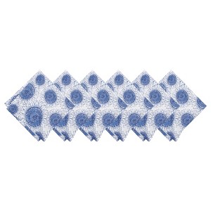 C&F Home Blue Harvest Sunflower Napkin S/6 - 1 of 4