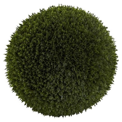 Artificial 14" Cedar Ball Indoor / Outdoor - Nearly Natural