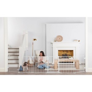 Regalo 144" Super Wide Adjustable Baby Gate and Play Yard - 1 of 4