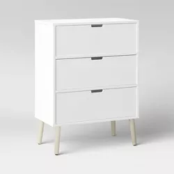 Modern Three Drawer Dresser White - Pillowfort™