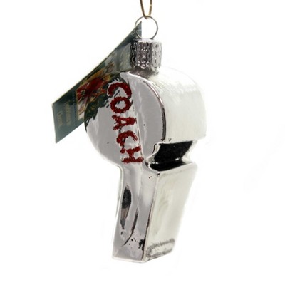 Old World Christmas 3.25" Coach's Whistle Ornament Pe Fitness Trainer  -  Tree Ornaments