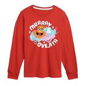 Boys' - Sesame Street - Murray and Ovejita Long Sleeve Graphic T-Shirt - 1 of 3