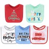 The Peanutshell Holiday Terry Bib Set for Baby Girls and Boys | 10 pack for Feeding, Teething, & Drooling - 2 of 4