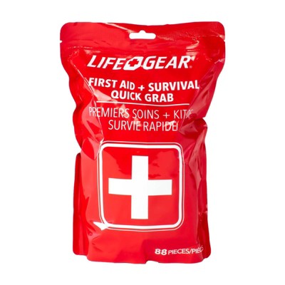 Life+Gear 88pc Quick Grab First Aid + Survival Kit