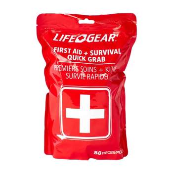 Life+Gear 88pc Quick Grab First Aid + Survival Kit