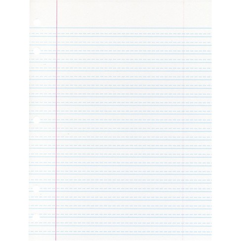 School Smart Ruled Cursive Handwriting Paper with Margin, 8 x 10-1/2  Inches, 500 Sheets