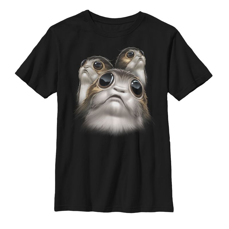 Boy's Star Wars The Last Jedi Porg Eyes T-Shirt, 1 of 5