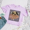 Simply Sage Market Women's Checkered Summer Short Sleeve Relaxed Fit Cropped Graphic Tee - 2 of 2