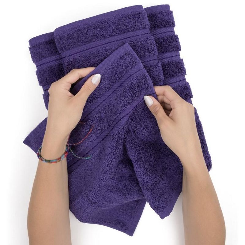 American Soft Linen 3 Piece Towel Set, 100% Cotton Bath Towels for Bathroom, 5 of 10