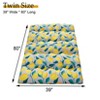 Floral Print Style Japanese Floor Mattress Indoor Living Room Bedroom Furniture, Tatami Mat Portable Floor Bed Roll Up Mattress for Camping Travel - 2 of 4