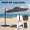 Hyleory 108'' Square Cantilever Umbrella - 2 of 4