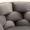 PAGED Velvet Accent Chairs Set of 2,Arm Chair with Gold Metal Legs,Comfy Chairs for Living Room,Bedroom - 4 of 4