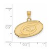 Black Bow Jewelry 10k Yellow Gold Carolina Hurricanes NHL Small Pendant - 2 of 3