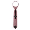 Jacob Alexander Young Boys' 11" Solid Color Pre-Tied Zipper Neck Tie - 3 of 4