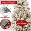 Casafield Pencil Pre-Lit Alpine Fir Realistic Artificial Holiday Christmas Tree with Metal Stand - 2 of 4
