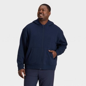 Men's Active Comfort Fleece Full-Zip Sweatshirt - All In Motion™ - 1 of 3