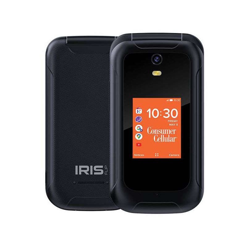 Consumer Cellular Iris Flip (8GB) - Black, 1 of 16