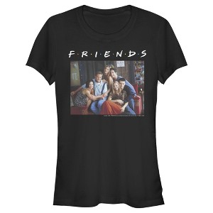 Juniors Womens Friends Group Poster T-Shirt - 1 of 3