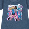 Girls' - Barbie - Chasing Dreams Graphic Short Sleeve Fleece Dress - 2 of 4