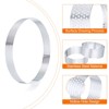 Unique Bargains Stainless Steel Non-Stick Perforated Baking Dessert Round Cake Ring 3 Pcs - 4 of 4