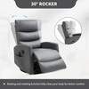 Lyngins Modern Rocker&Swivel Recliner Chair with Adjustable Footrest & Storage Pockets,Indoor Accent Chair with High Backrest - 4 of 4