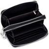 BEAFUP Women's Wallet,Creative Floral PrintLarge Capacity Double Zip Leather Wallet,RFID Blocking and Wristlet,(Random Print) - 2 of 4