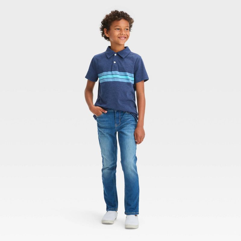Boys' Ultimate Stretch Tapered Jeans - Cat & Jack™, 4 of 5