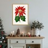 Amanti Art Poinsettia Pulcherrima Leaf Illustration by Pictufy Canvas Wall Art Print Framed - 4 of 4