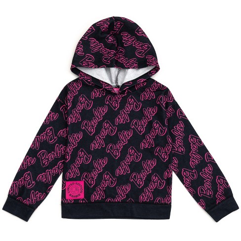 Barbie Little Girls Peplum Fleece Hoodie & Peplum Leggings Pink 7-8 : Target