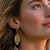 Ross-Simons 18kt Gold Over Sterling Filigree Drop Earrings - 2 of 4