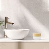 Unique Bargains Elegant Frosted Cream Glass Bottle for Bathroom 1 Pc - 2 of 4