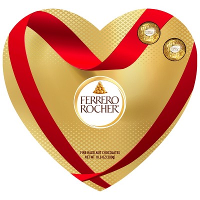 Ferrero Rocher Premium Gourmet Milk Chocolate Hazelnut Valentine's