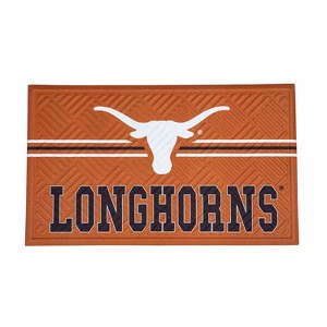 Evergreen NCAA Texas Longhorns Embossed Mat Cross Hatch Indoor and Outdoor Doormat - 1 of 4