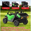 24V 4WD Ride On Dump Truck with Remote Control, 2 Seater Electric Toy Car for Kids, All-Terrain Kids Construction Vehicle w/Dump Bed & Shovel - 2 of 4