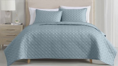 Sky Blue Queen Reversible Tencel Lyocell Comforter Set