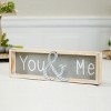 VIP Wood 16 in. Gray You & Me Sign - 2 of 4