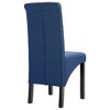 CLIHOME Modern style dining chair, solid wood leg soft cushion fabric kitchen chair(Set of 2) - 4 of 4
