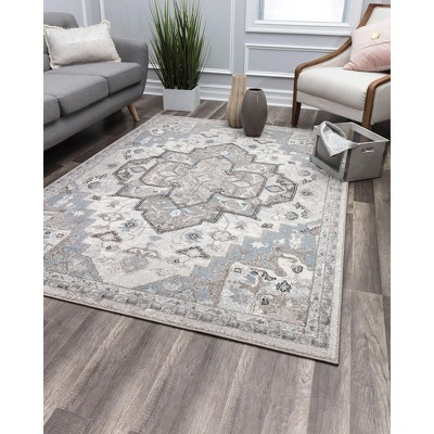 Rugs America Eternal Ev20b Sistine Cream Transitional Vintage Cream ...