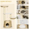 Lyngins Modern Multi-Level Cat Tree,Wooden Cat Tower for Indoor Cats,Cat Condo with Fun Toy & Top Perch & Scratching Posts - 3 of 4