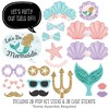 Big Dot of Happiness Let's Be Mermaids - Baby Shower or Birthday Party Photo Booth Props Kit - 20 Count - 2 of 4