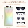 Unique Bargains Travel PU Leather Soft Squeeze Top Sunglass Pouch Organizer 2 Pcs - 2 of 4